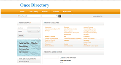 Desktop Screenshot of oncedirectory.com